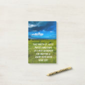 Landschaft St. Kitts Post-it Klebezettel (Auf Schreibtisch)