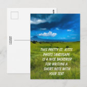 Landschaft St. Kitts Postkarte (Vorne/Hinten)