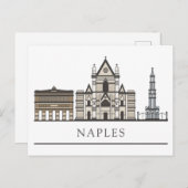 Landschaft Stadt | Neapel, Italien Postkarte (Vorne/Hinten)