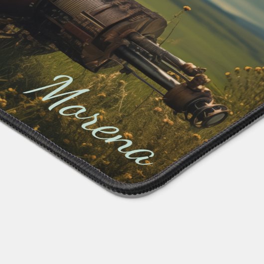 Landschaft Steampunk Adventure - Majestic Ride Schreibtischunterlage (Ecke)