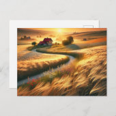 Landschaft Stille Postkarte (Vorne/Hinten)