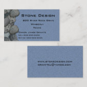 Landschaft/Stone Mason Business Visitenkarte (Vorne/Hinten)
