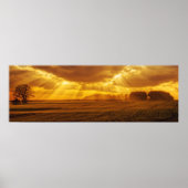 Landschaft Sunset Panorama Poster (Vorne)