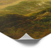 Landschaft - Szene aus "Thanatopsis" 1850 Poster (Ecke)