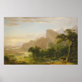 Landschaft - Szene aus "Thanatopsis" 1850 Poster (Vorne)