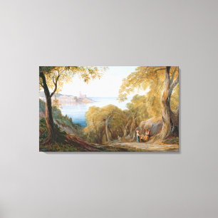 Landschaft T33412 mit Ansicht von Lerici, 1880 Leinwanddruck