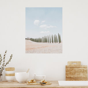 Landschaft Toskana Soft Colors Poster