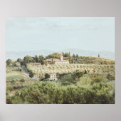 Landschaft Toskana Soft Colors Poster (Vorne)