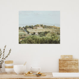 Landschaft Toskana Soft Colors Poster