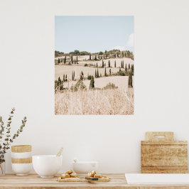 Landschaft Toskana Soft Colors Poster