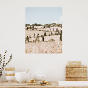 Landschaft Toskana Soft Colors Poster