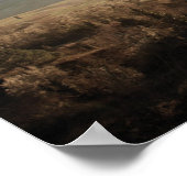 Landschaft Toskana Soft Colors Poster (Ecke)