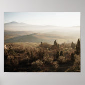 Landschaft Toskana Soft Colors Poster (Vorne)