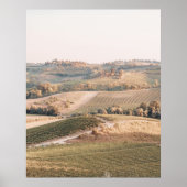 Landschaft Toskana Soft Colors Poster (Vorne)
