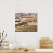 Landschaft Toskana Soft Colors Poster (Küche)