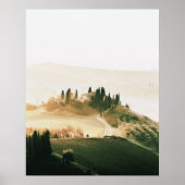 Landschaft Toskana Soft Colors Poster (Vorne)
