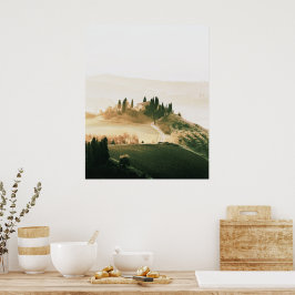 Landschaft Toskana Soft Colors Poster