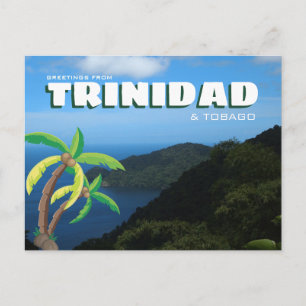 Landschaft Trinidad und Tobago   Postkarte