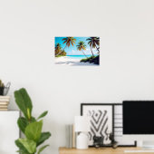 Landschaft tropische Insel Ruhe und Entspannung Poster (Heimbüro)