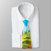 LANDSCHAFT TUSKANIEN, ZYPRESSEBÄUME MIT POPPIES NE KRAWATTE (Gebunden)