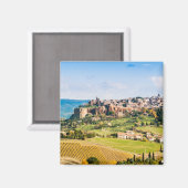 Landschaft über Orvieto Magnet (Vorderseite/Rückseite)