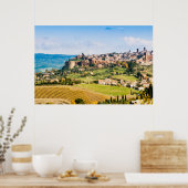 Landschaft über Orvieto Poster (Küche)