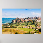 Landschaft über Orvieto Poster (Vorne)