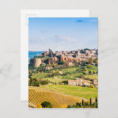 Landschaft über Orvieto Postkarte (Vorne/Hinten)