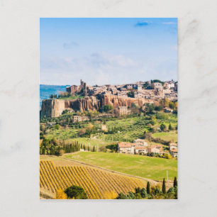 Landschaft über Orvieto Postkarte