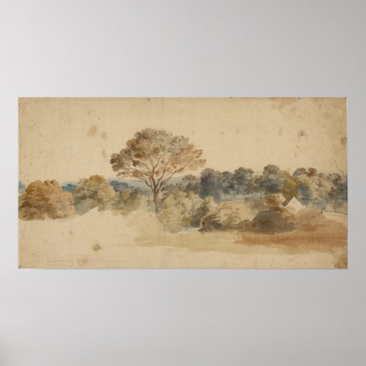 Landschaft, um 1640, Anthony van Dyck Poster (Vorne)