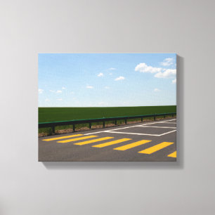 Landschaft und gestrichene Straßen Leinwanddruck