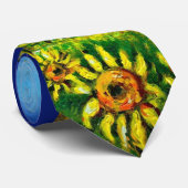 LANDSCHAFT UND SONNENBLUMEN IN DER Toskana Krawatte (Gerollt)