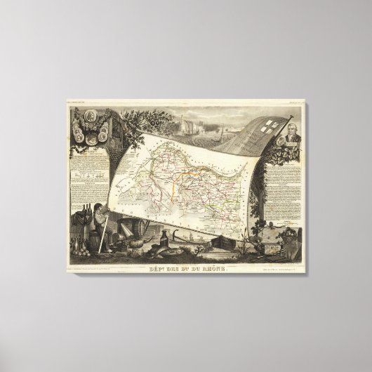 Landschaft und Städte Leinwanddruck (Vorderseite)