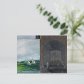 Landschaft und Straßenszene Postkarte (Stehend Vorderseite)