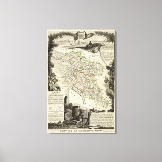 Landschaft und Wald Leinwanddruck (Vorderseite)