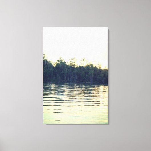 Landschaft und Wasser Leinwanddruck (Vorderseite)