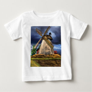 Landschaft und Wetter in den Niederlanden - Zeichn Baby T-shirt