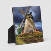 Landschaft und Wetter in den Niederlanden - Zeichn Fotoplatte (Vorderseite)