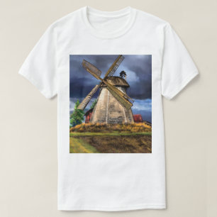 Landschaft und Wetter in den Niederlanden Zeichnen T-Shirt