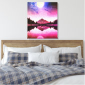 Landschaft unter dem Mondlicht Leinwanddruck (Insitu (Schlafzimmer))