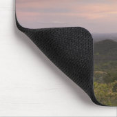 Landschaft unter einem Sonnenuntergang Mousepad (Ecke)