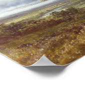 Landschaft unter einem stürmischen Himmel Poster (Ecke)