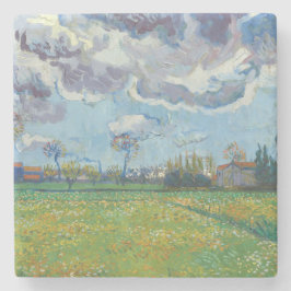 Landschaft unter einem stürmischen Himmel Vincent  Steinuntersetzer