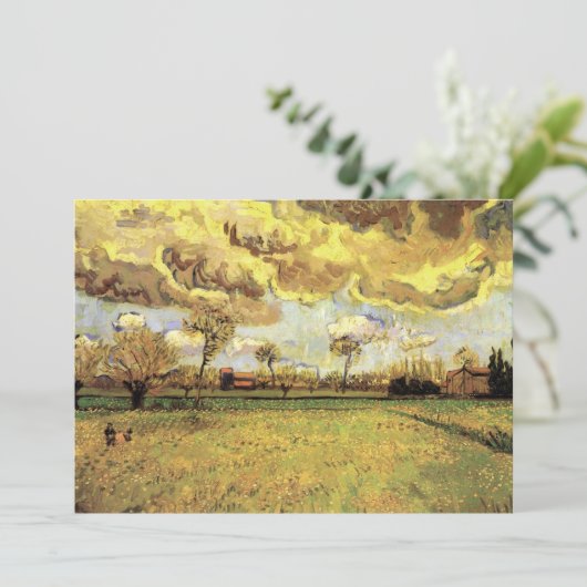 Landschaft unter einem stürmischen Himmel von Vinc (Stehend Vorderseite)