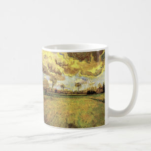 Landschaft unter einem stürmischen Himmel von Vinc Kaffeetasse