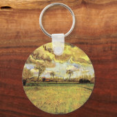 Landschaft unter einem stürmischen Himmel von Vinc Schlüsselanhänger (Vorderseite)