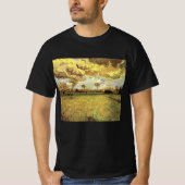 Landschaft unter einem stürmischen Himmel von Vinc T-Shirt (Vorderseite)