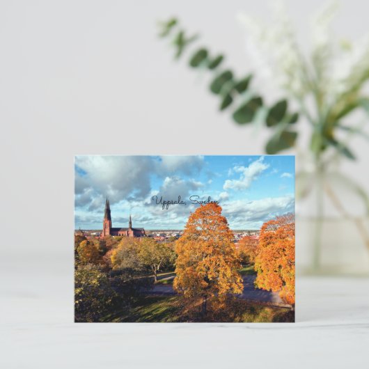 Landschaft Uppsala, Schweden Postkarte (Stehend Vorderseite)