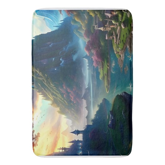 Landschaft Vier Badematte (Vorderseite Vertikal)