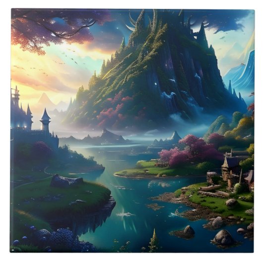 Landschaft Vier Fliese (Vorderseite)